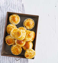 Empadas de frango e cogumelos