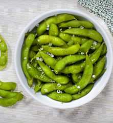 Baccelli di soia al vapore (Edamame)