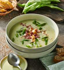 Birnen-Bohnen-Speck-Suppe
