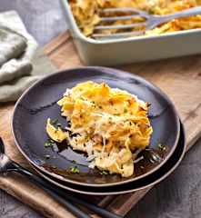 Krautfleckerl aus dem Ofen