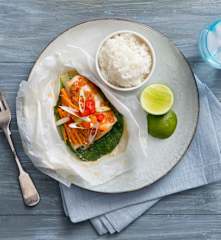 Fragrant Asian fish parcels (Skinnymixers)