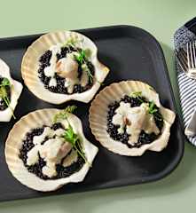 Riso Venere con capesante