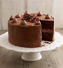 Gâteau au chocolat et au caramel