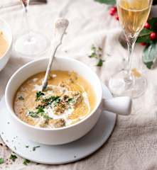 Gulasz z soczewicy i pieczarek