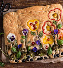 Focaccia łąka