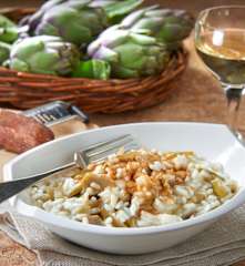 Risotto ai carciofi e bottarga