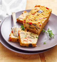 Terrine de couscous à la ratatouille et à l'estragon