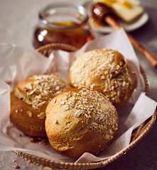 Weizen-Hafer-Brötchen