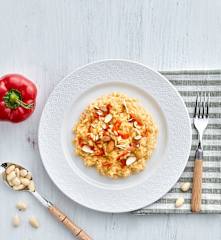 Risotto ai peperoni e Parmigiano reggiano