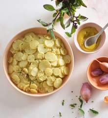 Sliced Potato Salad with Herb Vinaigrette