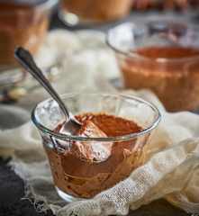 Flan de chocolate