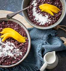 Black rice pudding