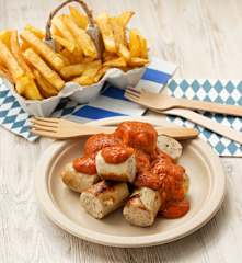 Currywurst (salchichas con salsa agridulce alemana)