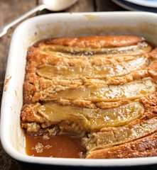 Butterscotch Banana Sponge Pudding
