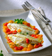 Filetto di orata con peperoni