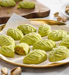 Pistachio Filled Eid Cookies
