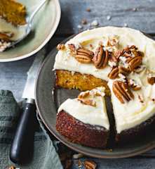 Carrot cake et noix de pécan