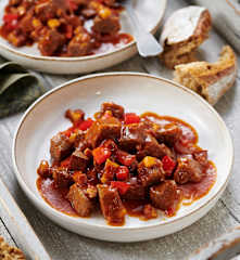 Smoked Gulasch mit Bacon