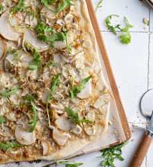 Torta salata pere, noci e Gorgonzola