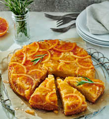 Blutorangen-Rosmarin-Kuchen
