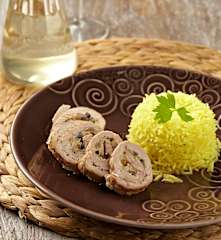 Vepřové závitky s rýží