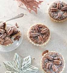 Tartaletas de chocolate y frutos secos