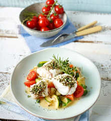 Seeteufel-Medaillons mit Fenchelsauce