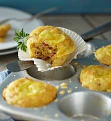 Käse-Salami-Muffins