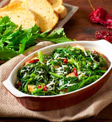 Pancotto con cime di rape