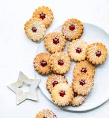 Linzer à la confiture de framboise