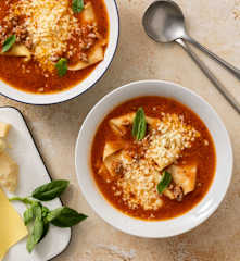 Sopa de lasaña