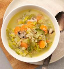Zuppa di verdure con bulgur