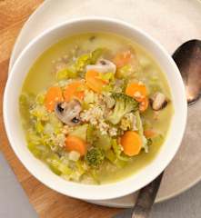 Gemüsesuppe mit Bulgur