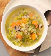 Soupe de légumes au boulgour