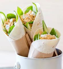Tandoori chicken wraps