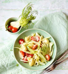 Gnocchi-Fenchel-Gemüse mit Gorgonzolasauce