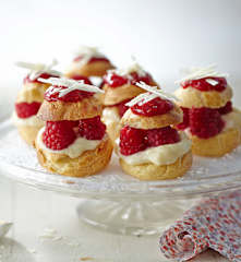 Choux vanille-framboise