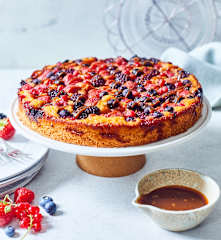 Karamell-Obstkuchen