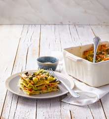 Lasagne con zucchine e salmone al profumo di limone