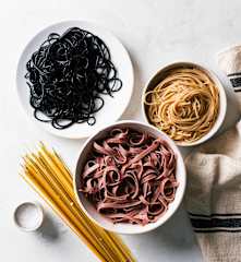 Cocción de pasta larga
