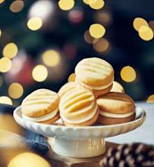 Vanille-Plätzchen mit Zitronencreme