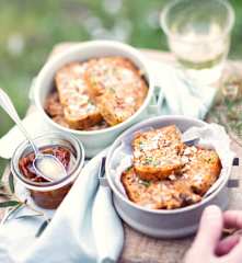 Minicakes tomate confite et roquefort, sans gluten