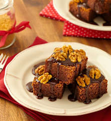 Čokoládový koláč s ořechy