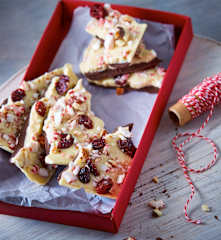 Barras de chocolate con menta