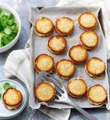 Mini-croque-monsieur béchamel-jambon