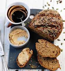 Grain Bread with Cashew Butter