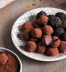 黑巧克力松露