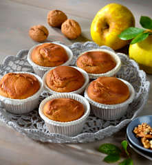 Muffin noci e mele renette