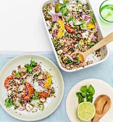Salade de quinoa aux herbes et à la feta