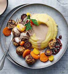 Fleischbällchen mit Kartoffelstock